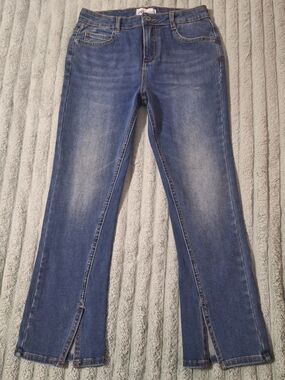 Zara Blue Denim Kick Bootcut Jeans Sz 4